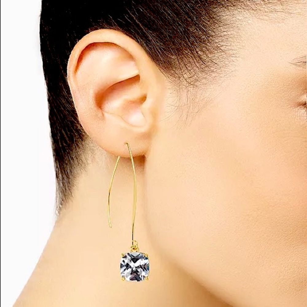 INC Gold-Tone Square Linear Drop Threader Earrings - Picture 9 of 9